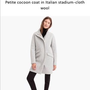J Crew wool cocoon coat